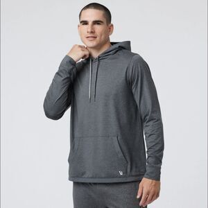 Vuori Sunday Element Hoodie Sweatshirt Charcoal Grey Gray M Medium